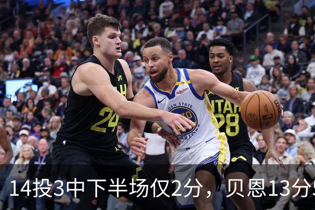 14投3中下半场仅2分，贝恩13分5板魔术惨败猛龙